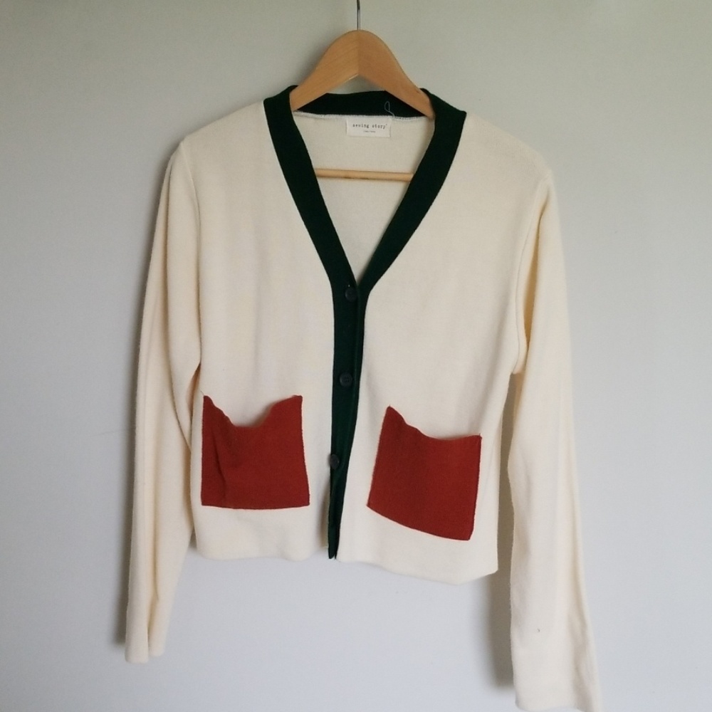 Brown pocket cardigan